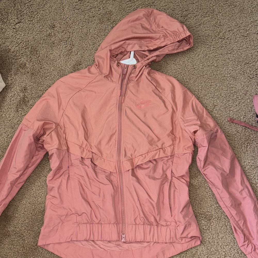 Women's NIKE Pink Hooded Jacket
